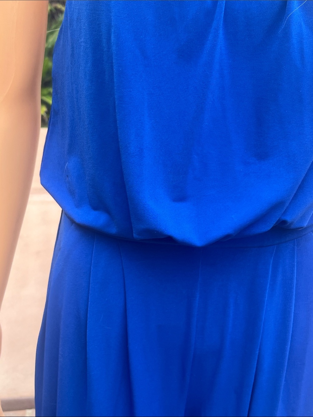 Vince Camuto Drapey Royal Blue Halter Jumpsuit - Picture 4 of 12